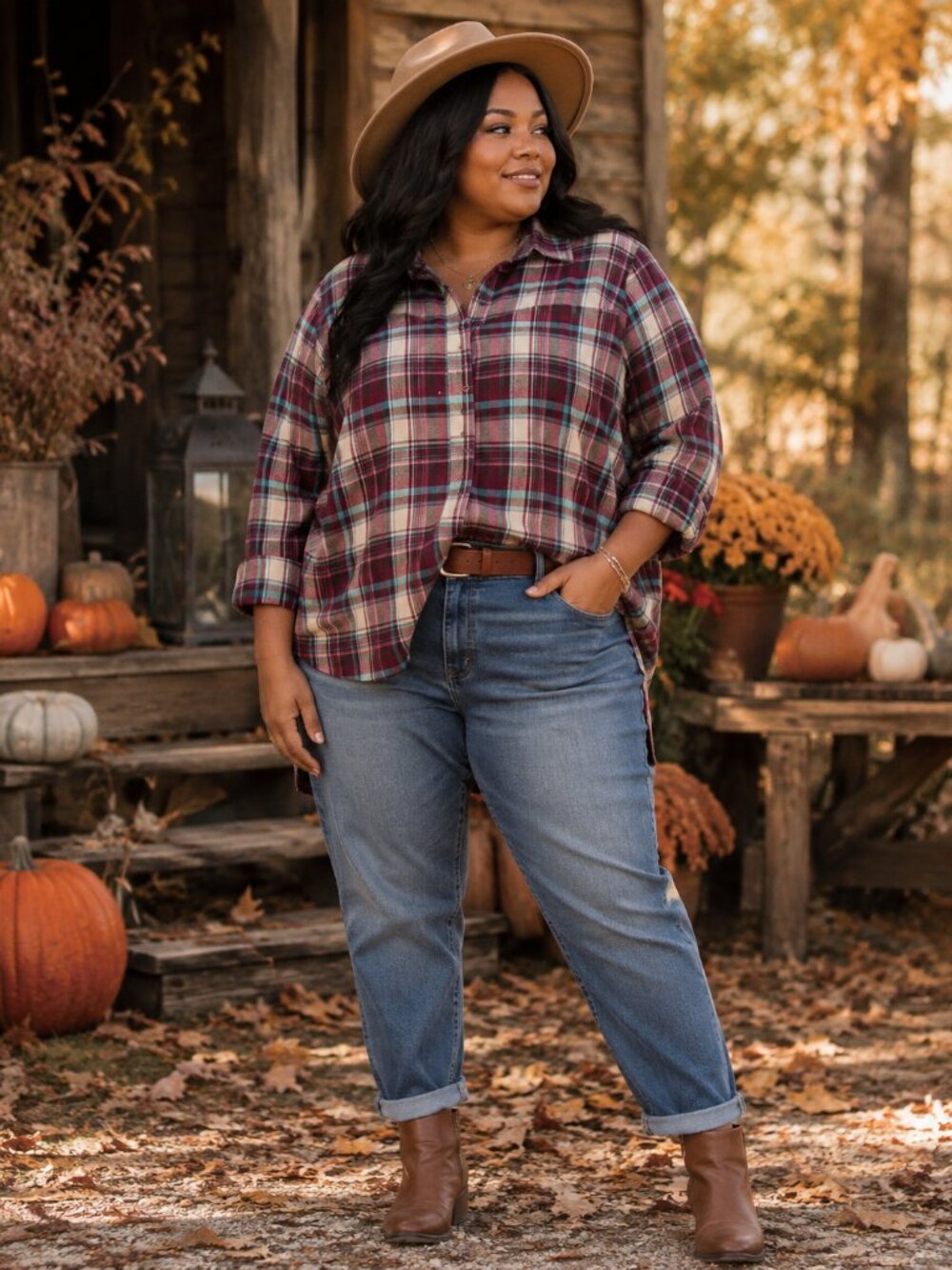 Cabela’s Cotton Plaid Flannel Button-Down Shirt